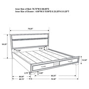 Miranda - Storage Wood Panel Bed - JaxCo Furniture