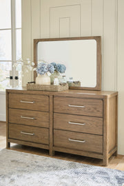 Cabalynn - Light Brown - Dresser And Mirror - JaxCo Furniture