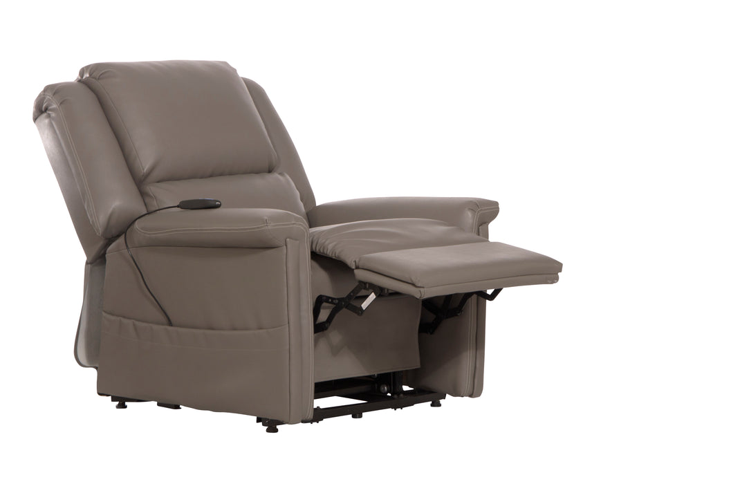 Elsie - Power Lift Power Lay Flat Recliner - Beige - JaxCo Furniture