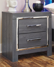 Lodanna - Gray - Two Drawer Night Stand - JaxCo Furniture