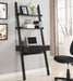 Colella - 1-Drawer Ladder Desk With Shelf - Cappuccino - JaxCo Furniture