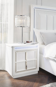 Chalanna - White - Two Drawer Night Stand - JaxCo Furniture