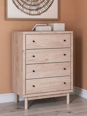 Arloster - Tan - Four Drawer Chest - JaxCo Furniture