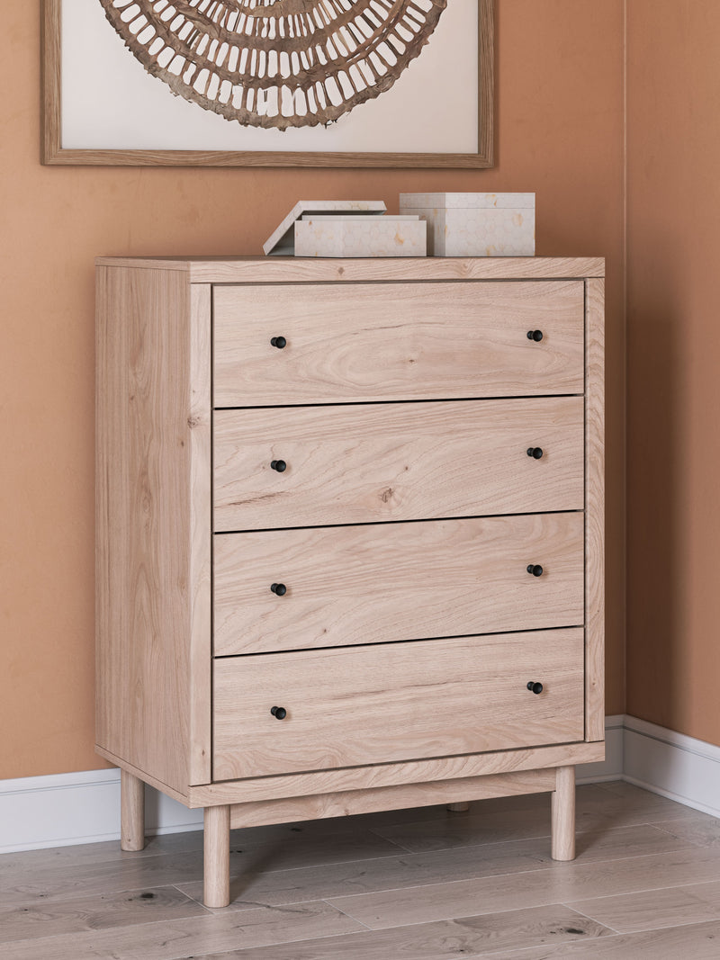Arloster - Tan - Four Drawer Chest - JaxCo Furniture