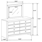 Briana - 8-Drawer Dresser - JaxCo Furniture