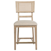 Kailani - Radio Weave Cane Counter Dining Side Chair (Set of 2) - Beige Oak - JaxCo Furniture