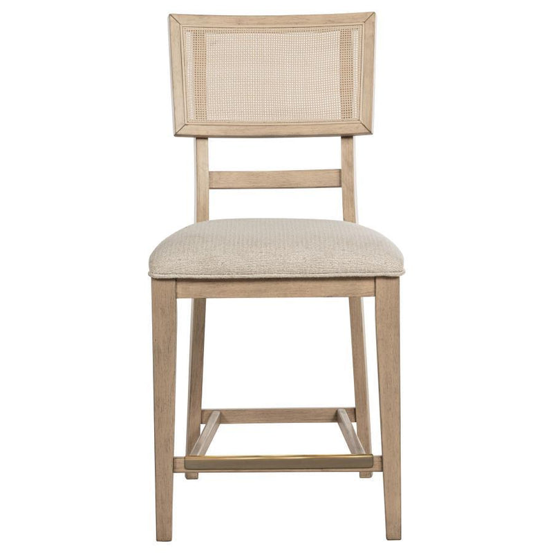 Kailani - Radio Weave Cane Counter Dining Side Chair (Set of 2) - Beige Oak - JaxCo Furniture