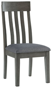 Hallanden - Black / Gray - Dining UPH Side Chair (Set of 2) - JaxCo Furniture