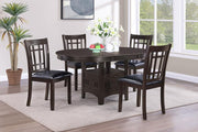 Lavon - 5-Piece Oval Extension Leaf Dining Set - JaxCo Furniture