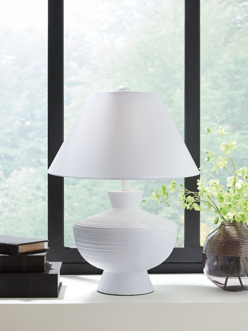 Harelwood - White - Poly Table Lamp - JaxCo Furniture