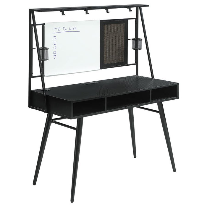 Jessie - Writing Desk With Whiteboard And USB - Black - JaxCo Furniture