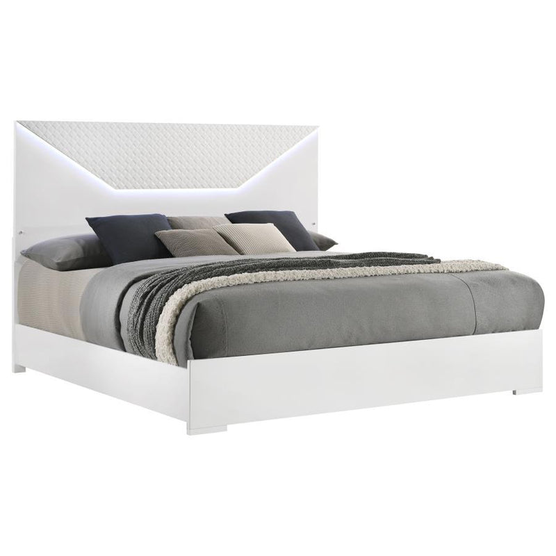 Ives - Panel Bed LED Headboard - JaxCo Furniture