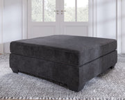 Lavernett - Charcoal - Oversized Accent Ottoman - JaxCo Furniture