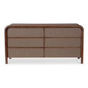 Rye - 6 Drawer Dresser - Warm Brown - JaxCo Furniture