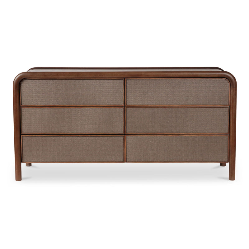 Rye - 6 Drawer Dresser - Warm Brown - JaxCo Furniture