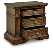 Frantanna - Three Drawer Night Stand - Brown - JaxCo Furniture