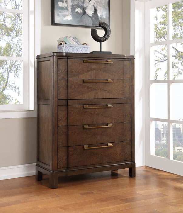 Milan - Chest - Dark Brown - JaxCo Furniture