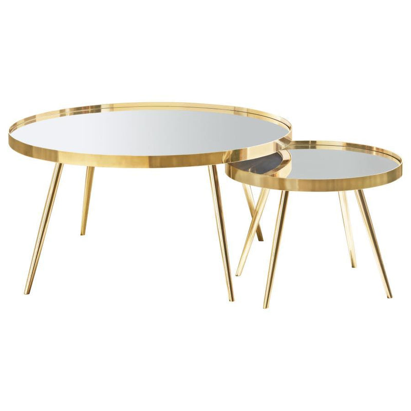 Kaelyn - Round Coffee And End Table Set - JaxCo Furniture