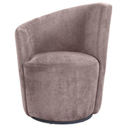 Nueva - Upholstered Swivel Chair Curved Backrest - JaxCo Furniture