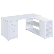 Yvette - 3-Drawer L-Shape Computer Desk - JaxCo Furniture