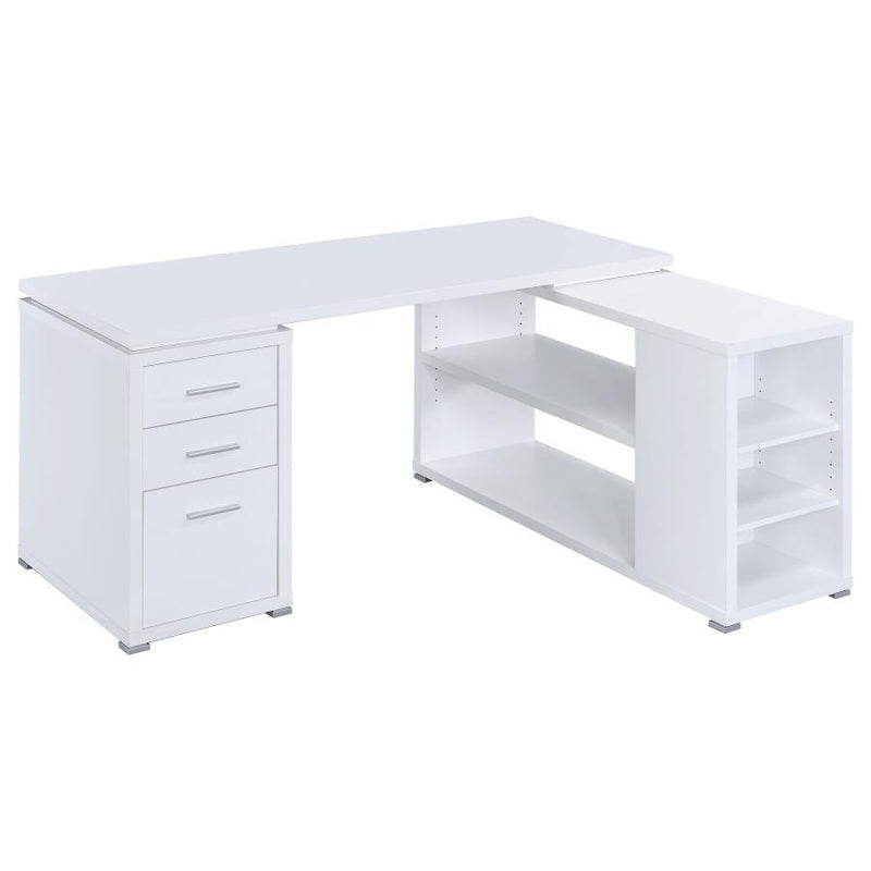 Yvette - 3-Drawer L-Shape Computer Desk - JaxCo Furniture