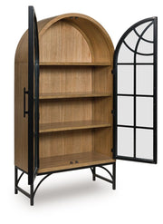 Gwenwich - Natural / Black - Accent Cabinet - JaxCo Furniture