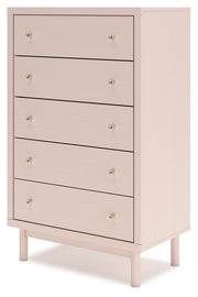Wistenpine - Blush - Five Drawer Chest - JaxCo Furniture