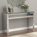 Edna - Mirrored Acrylic Console Table LED Lighting - Silver - JaxCo Furniture