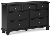 Lanolee - Black - Dresser - JaxCo Furniture