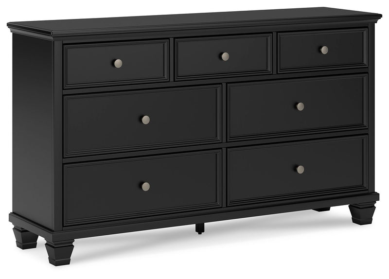 Lanolee - Black - Dresser - JaxCo Furniture