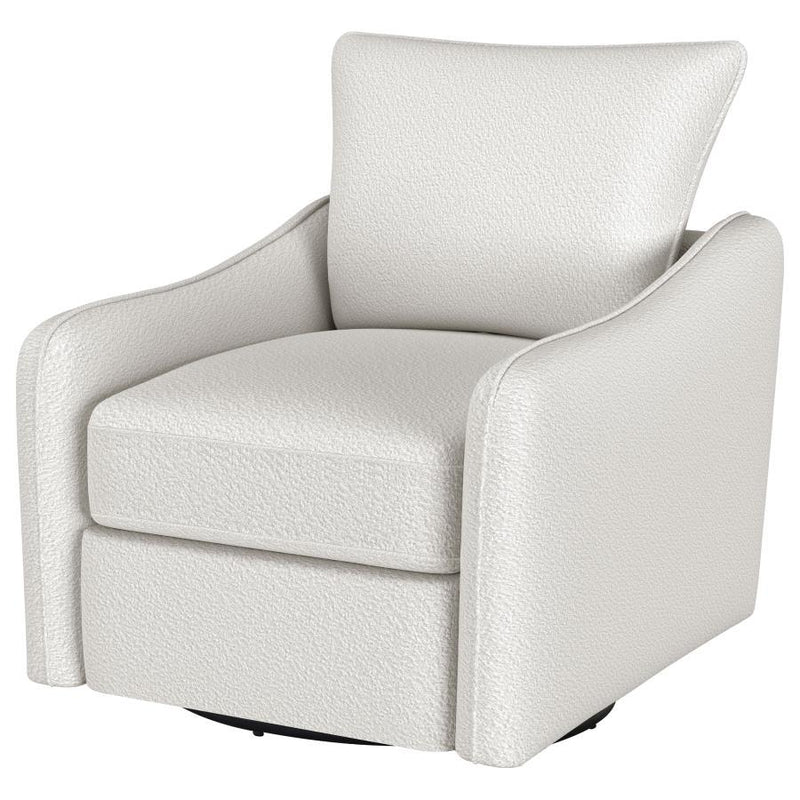 Madia - Upholstered Sloped Arm Swivel Glider Chair - JaxCo Furniture