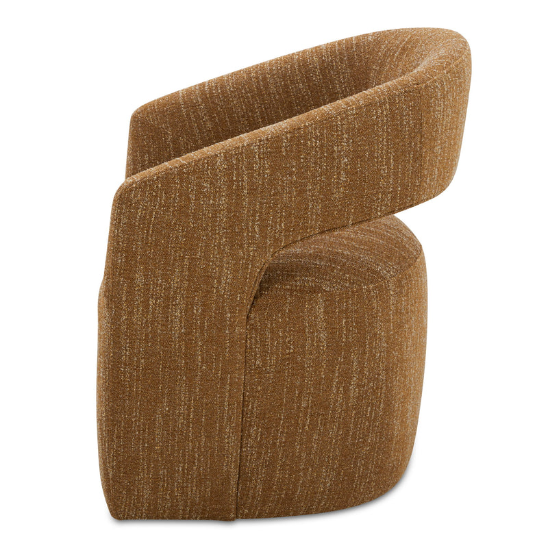 Barrow - Rolling Dining Chair - Amber Glow - JaxCo Furniture