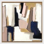 Blush Sapphire - 48" x 48" Painting Art by Buddy Whitlock - Pink / Blue - JaxCo Furniture