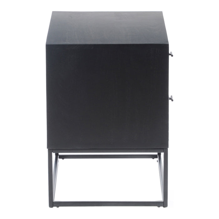 Atelier - Nightstand - Black - JaxCo Furniture