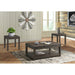 Colorado - Occasional End Table With Usb/Power - Charcoal - JaxCo Furniture