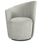 Nueva - Upholstered Swivel Chair Curved Backrest - JaxCo Furniture