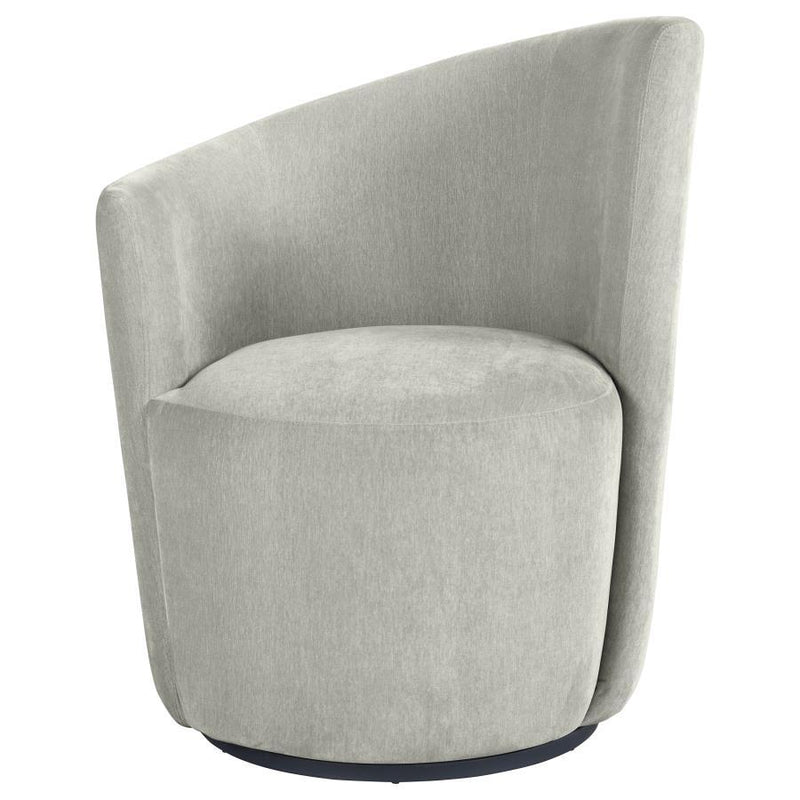 Nueva - Upholstered Swivel Chair Curved Backrest - JaxCo Furniture