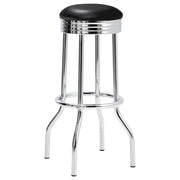 Retro - Upholstered Metal Swivel Bar Stool (Set of 2) - JaxCo Furniture