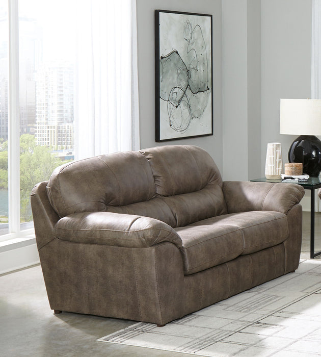 Bradshaw - Loveseat - Mushroom - JaxCo Furniture