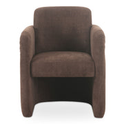 Mesto - Rolling Dining Chair - Dark Brown - JaxCo Furniture