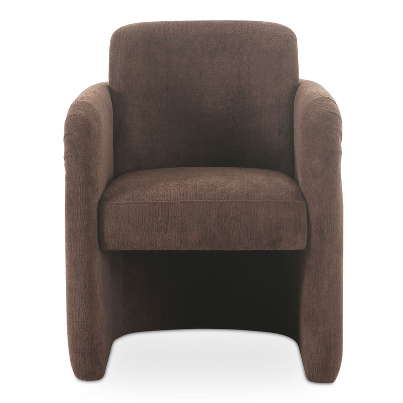 Mesto - Rolling Dining Chair - Dark Brown - JaxCo Furniture