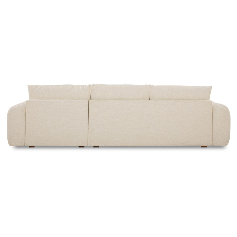 Berga - Sectional Right Stationary Sofa - White - JaxCo Furniture
