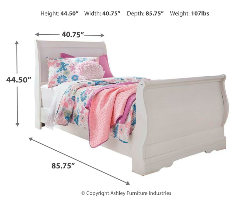 Anarasia - Sleigh Bed - JaxCo Furniture