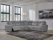ModMax II - Salt And Pepper - Reclining Sectional - JaxCo Furniture