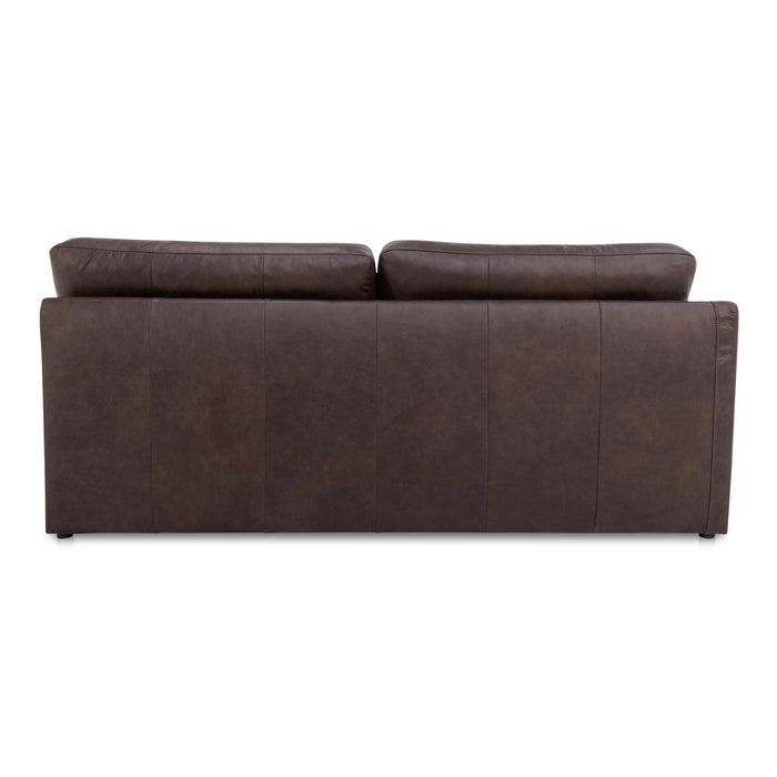 Thurlow - Left Arm Facing Sofa Leather - Espresso Brown