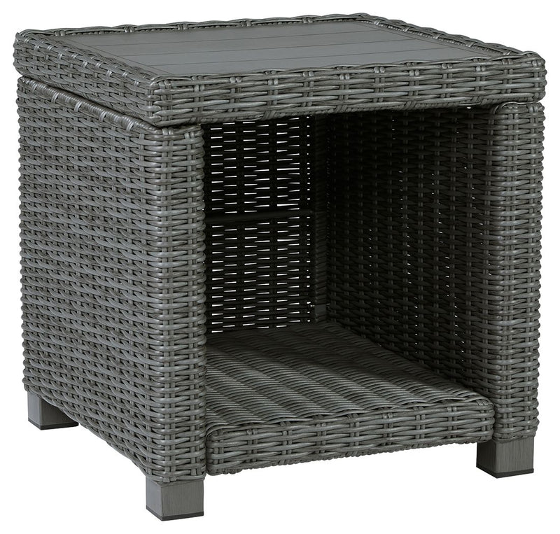 Elite Park - Gray - Square End Table - JaxCo Furniture