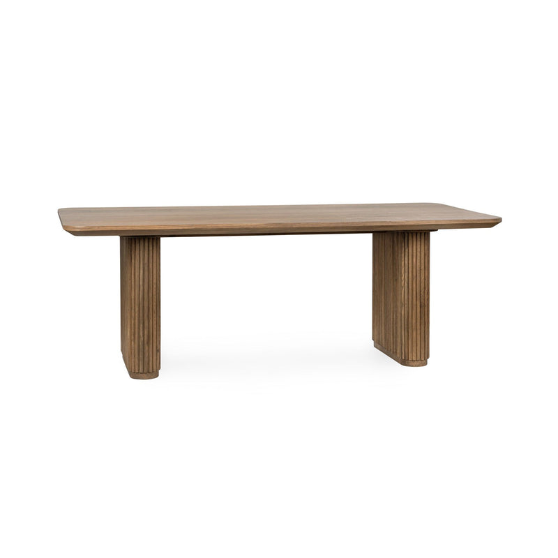 Vander - Oak Wood 84" Dining Table - JaxCo Furniture