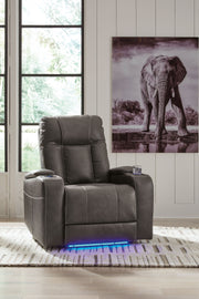 Feazada - Power Recliner With Adj Headrest - JaxCo Furniture