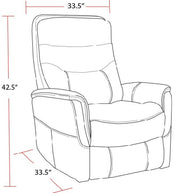 Gemini - Manual Swivel Glider Recliner - JaxCo Furniture