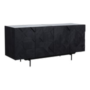 Kattan - Sideboard - Black - Wood - JaxCo Furniture